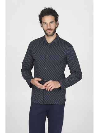 Morbido pigiama lungo con colletto