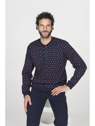 Morbido pigiama lungo serafino