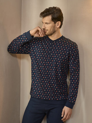 Morbido pigiama lungo serafino