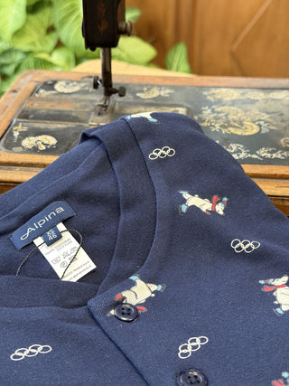 Pigiama con bordi in morbido puro cotone