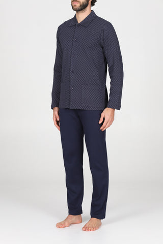 Caldo pigiama in interlock di cotone