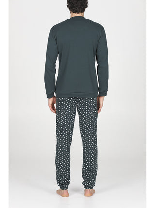 Caldo pigiama lungo in puro cotone