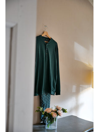 Caldo pigiama lungo in puro cotone