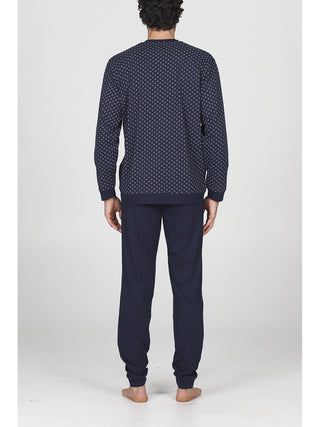 Fresco pigiama lungo in jersey di puro cotone