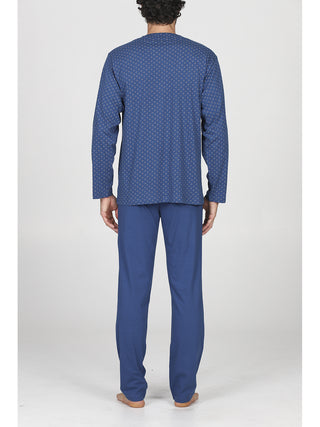 Fresco pigiama cardigan lungo in puro cotone