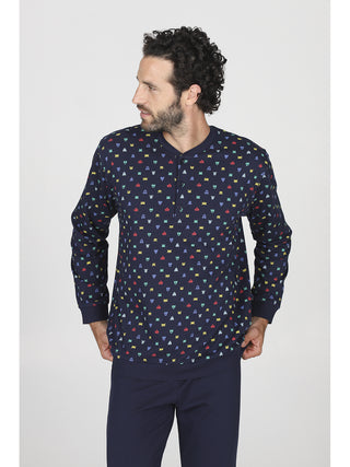 Fresco pigiama corto in 100% cotone stampa videogame