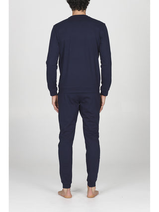 Pigiama lungo con coulisse in 100% cotone