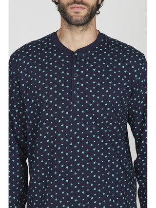 Pigiama portafortuna con bordi in puro cotone