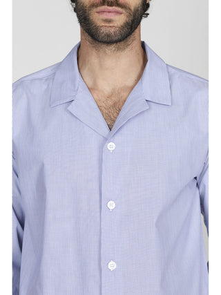 Pigiama lungo in popeline di puro cotone