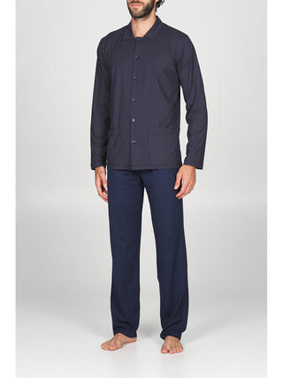 Pigiama lungo cardigan Microaran Alpina