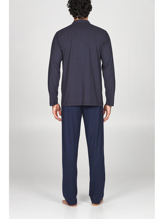 Pigiama lungo cardigan Microaran Alpina