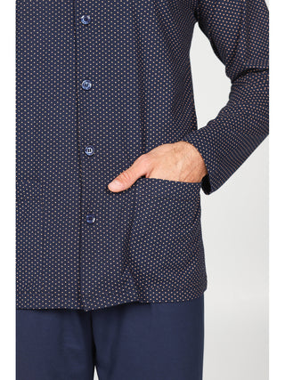 Pigiama lungo cardigan Microaran Alpina