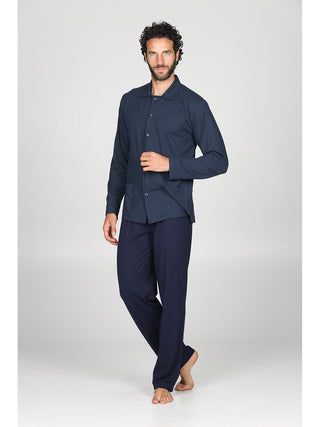 Pigiama lungo cardigan Microturc Alpina