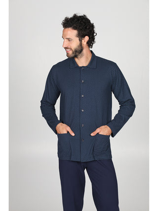 Pigiama lungo cardigan Microturc Alpina