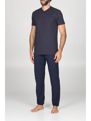 Pratico pigiama tris serafino Micro Aran Alpina