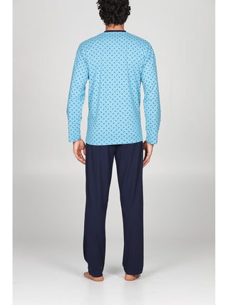 Pigiama lungo serafino Pesci Alpina