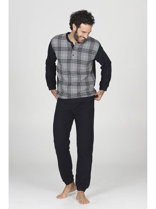 Pigiama invernale in cotone jacquard