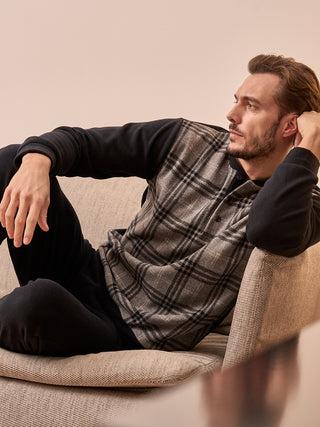 Pigiama invernale in cotone jacquard