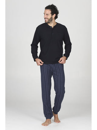 Completo notte in cotone jacquard