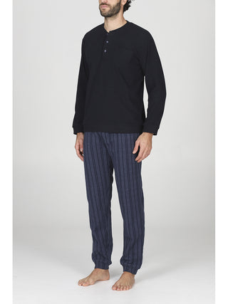 Completo notte in cotone jacquard