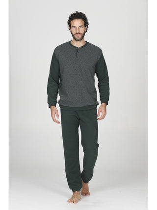 Pigiama invernale in cotone jacquard