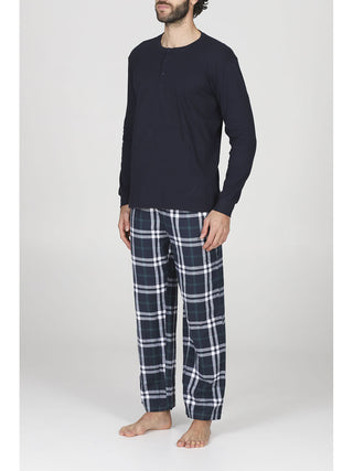 Pigiama con pantalone in calda flanella