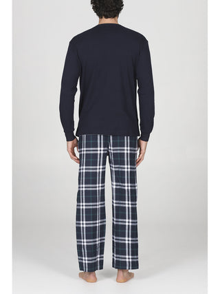 Pigiama con pantalone in calda flanella