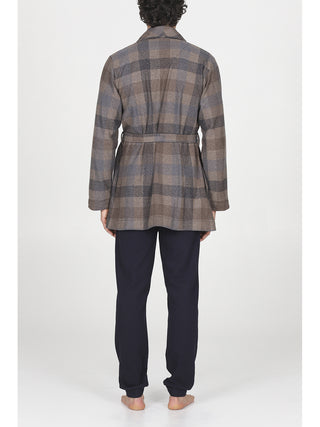 Calda giacca da camera in fantasia scozzese