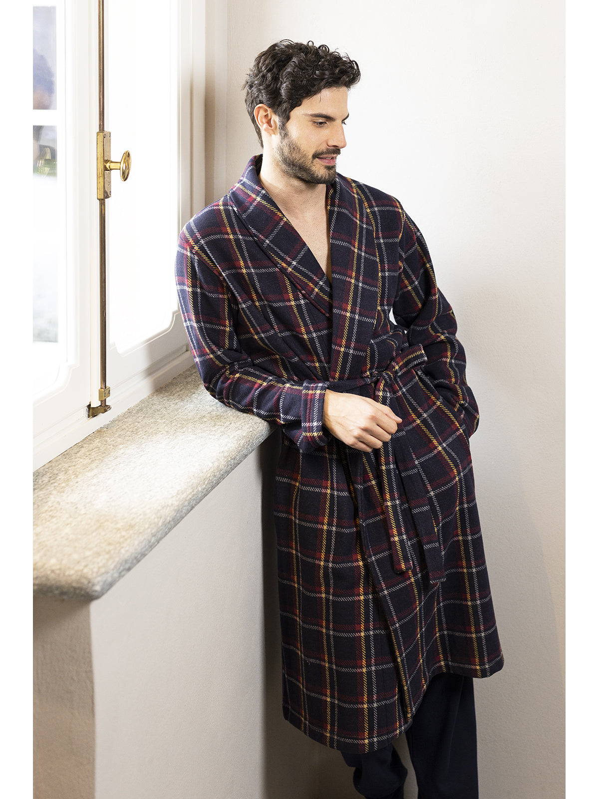 Robe Uomo Vestaglia Vestaglia In Raso Uomo Pigiami Giacca Da