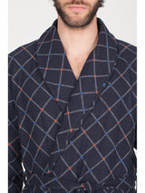 Giacca da camera sciallata in caldo cotone jacquard