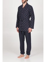 Giacca da camera sciallata in caldo cotone jacquard
