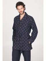 Giacca da camera sciallata in caldo cotone jacquard