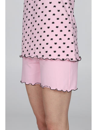 Pigiama Corto A Tema Gattini