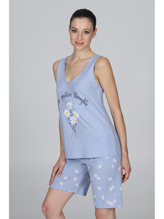 Pigiama Corto Scollo A V