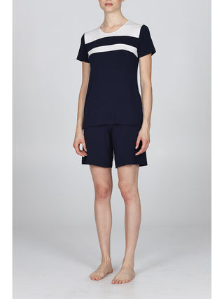 Pigiama Corto Girocollo In Morbida Viscosa