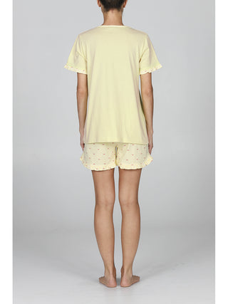 Pigiama donna corto in 100% cotone