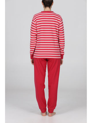 Pigiama con bordi in caldo jacquard annriga Alpina