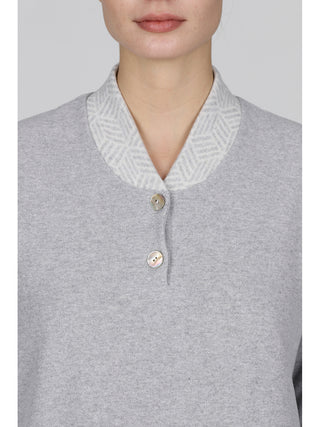 Pigiama con bordi tuta in caldo jacquard di cotone Geometrico Alpina