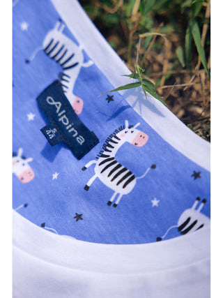 Pigiama Con Stampa In Puro Cotone