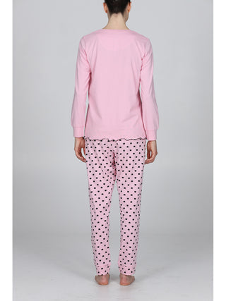 Pigiama Con Bordi E Fiocco In Raso