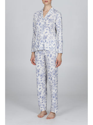 Elegante Pigiama Lungo Cardigan In Cotone