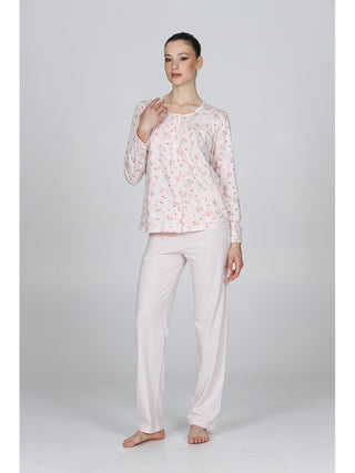 Pigiama In Puro Cotone Con Arriccio