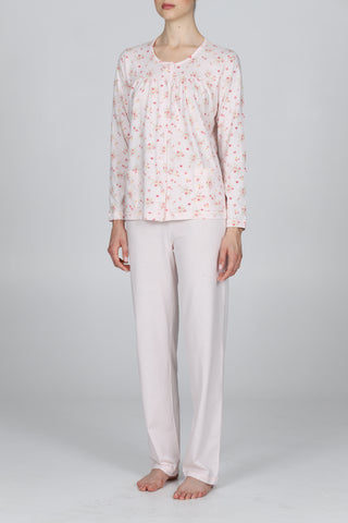 Pigiama In Puro Cotone Con Arriccio