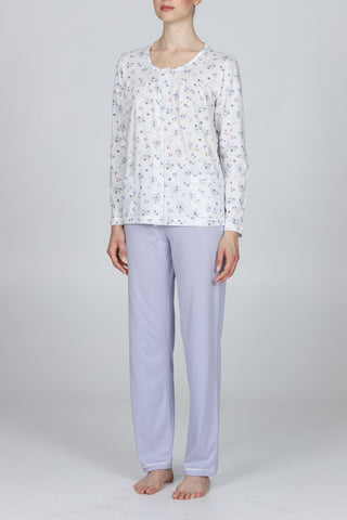 Pigiama In Puro Cotone Con Arriccio