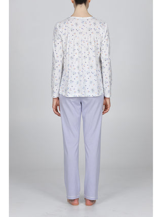 Pigiama In Puro Cotone Con Arriccio