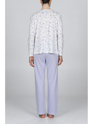 Pigiama In Puro Cotone Con Arriccio