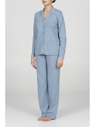 Raffinato pigiama con colletto e revers