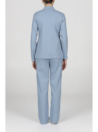 Raffinato pigiama con colletto e revers