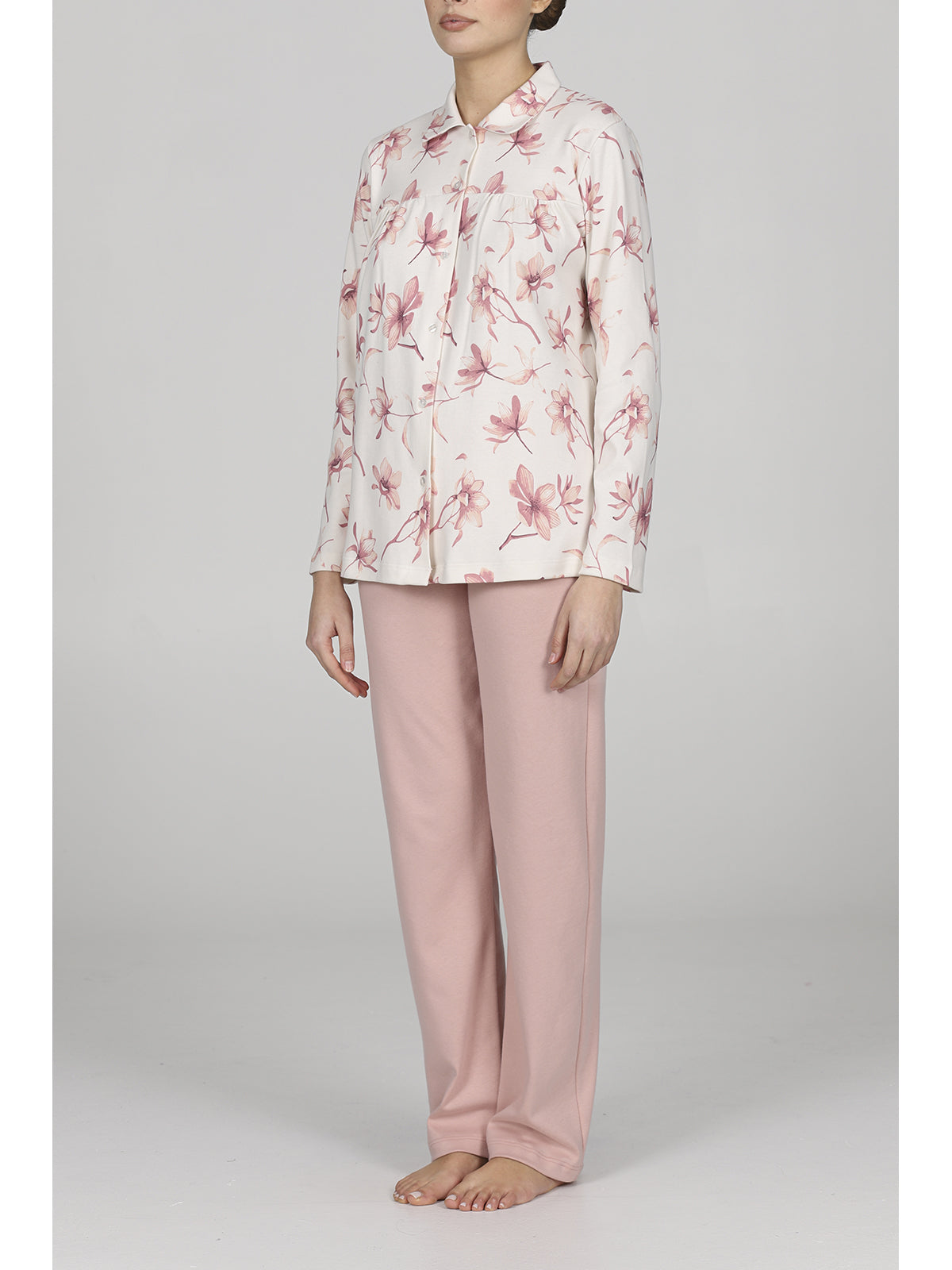 Caldo pigiama lungo cardigan