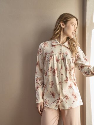 Caldo pigiama lungo cardigan